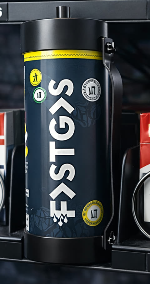 Fastgas tank 2 kg lachgas cilinder met gele band